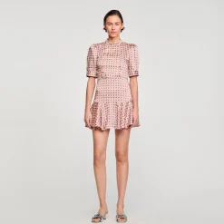 Femme SANDRO Robe Courte Imprimée