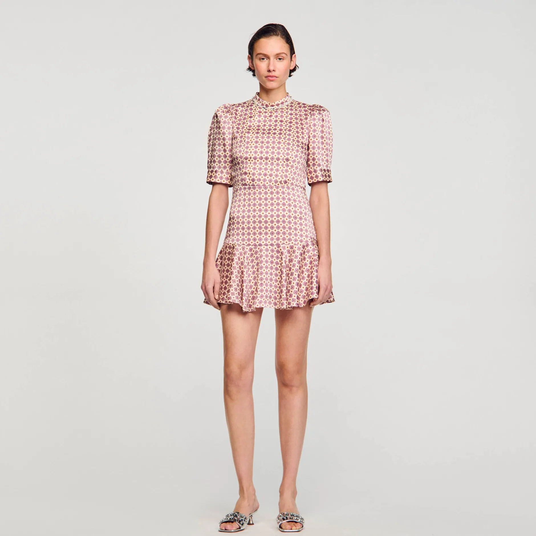 Femme SANDRO Robe Courte Imprimée