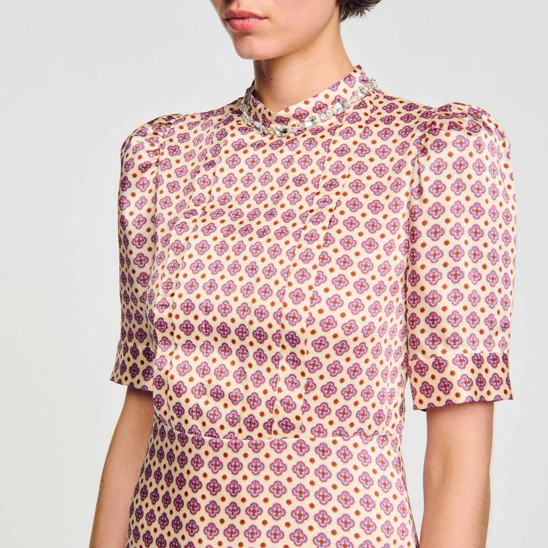 Femme SANDRO Robe Courte Imprimée