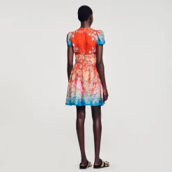 Femme SANDRO Robe Courte Imprimée