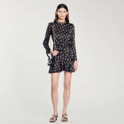 Femme SANDRO Robe Courte Imprimée