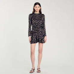 Femme SANDRO Robe Courte Imprimée