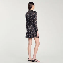 Femme SANDRO Robe Courte Imprimée