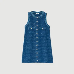 Femme SANDRO Robe Courte Trapèze En Tweed