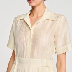 Femme SANDRO Robe Courte Volantée
