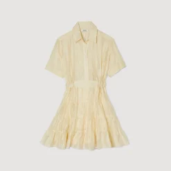 Femme SANDRO Robe Courte Volantée