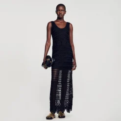 Femme SANDRO Robe En Crochet
