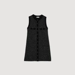 Femme SANDRO Robe En Maille Fantaisie