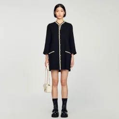 Femme SANDRO Robe En Tweed