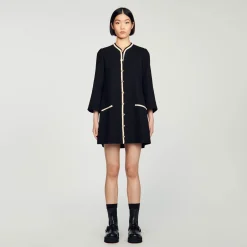 Femme SANDRO Robe En Tweed