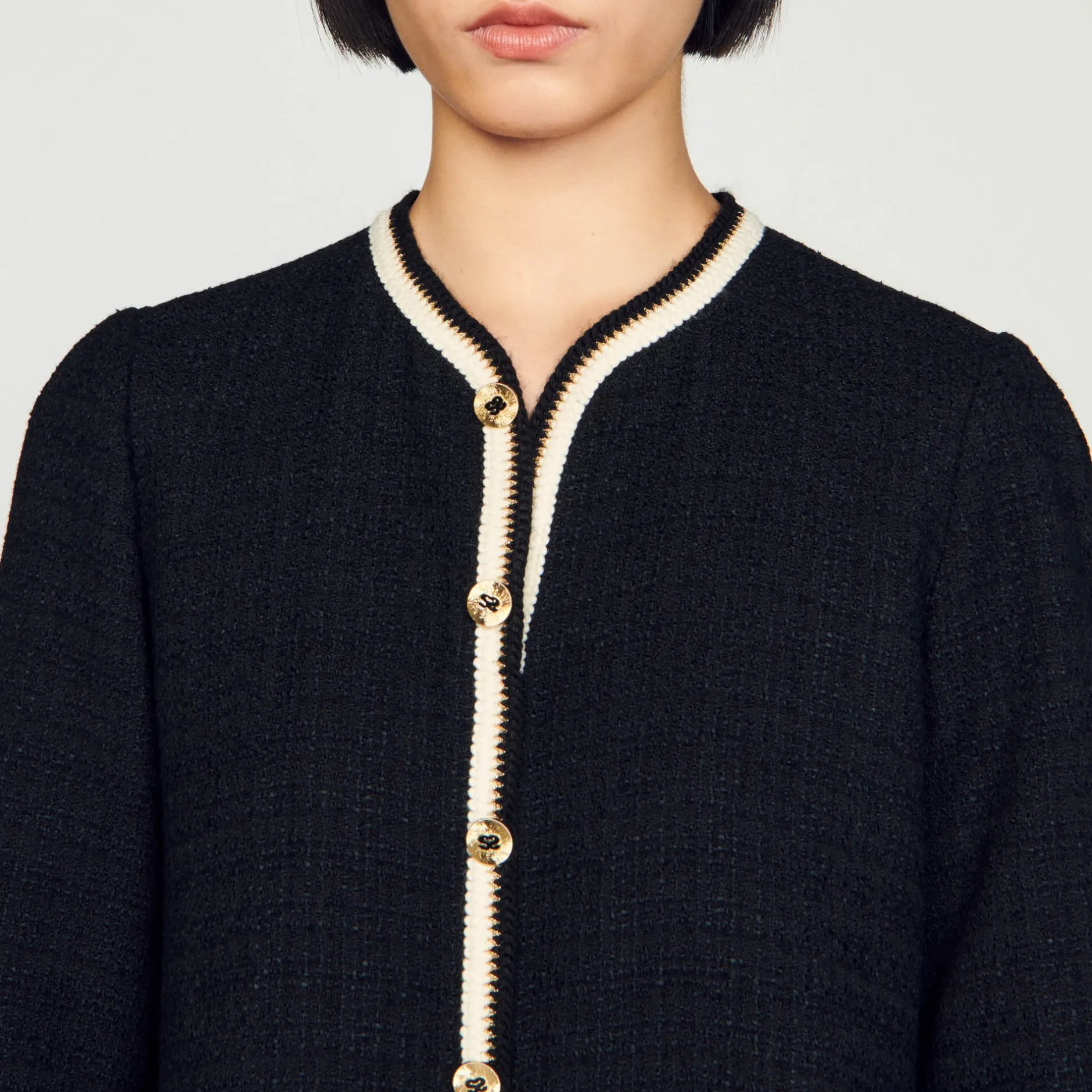 Femme SANDRO Robe En Tweed