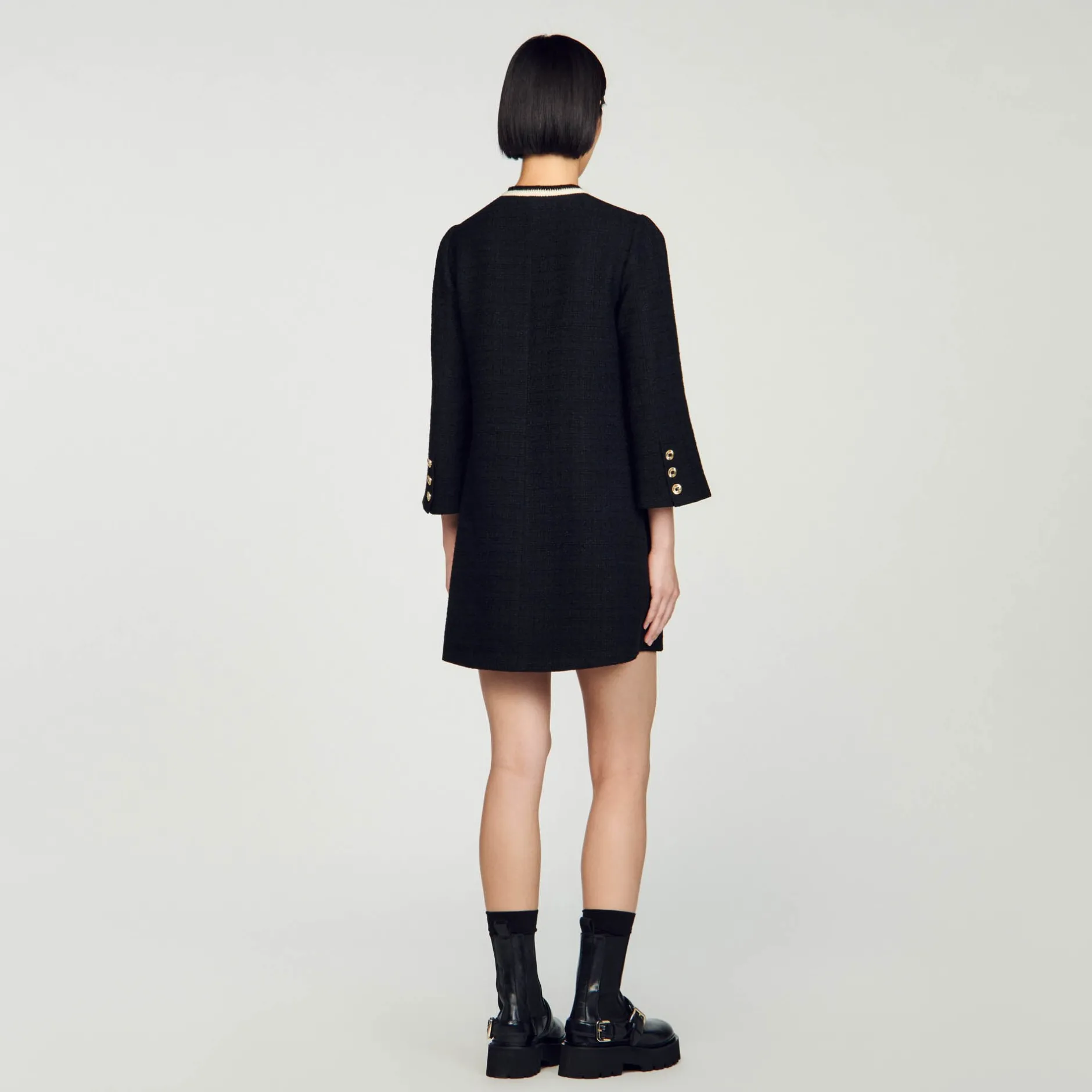 Femme SANDRO Robe En Tweed