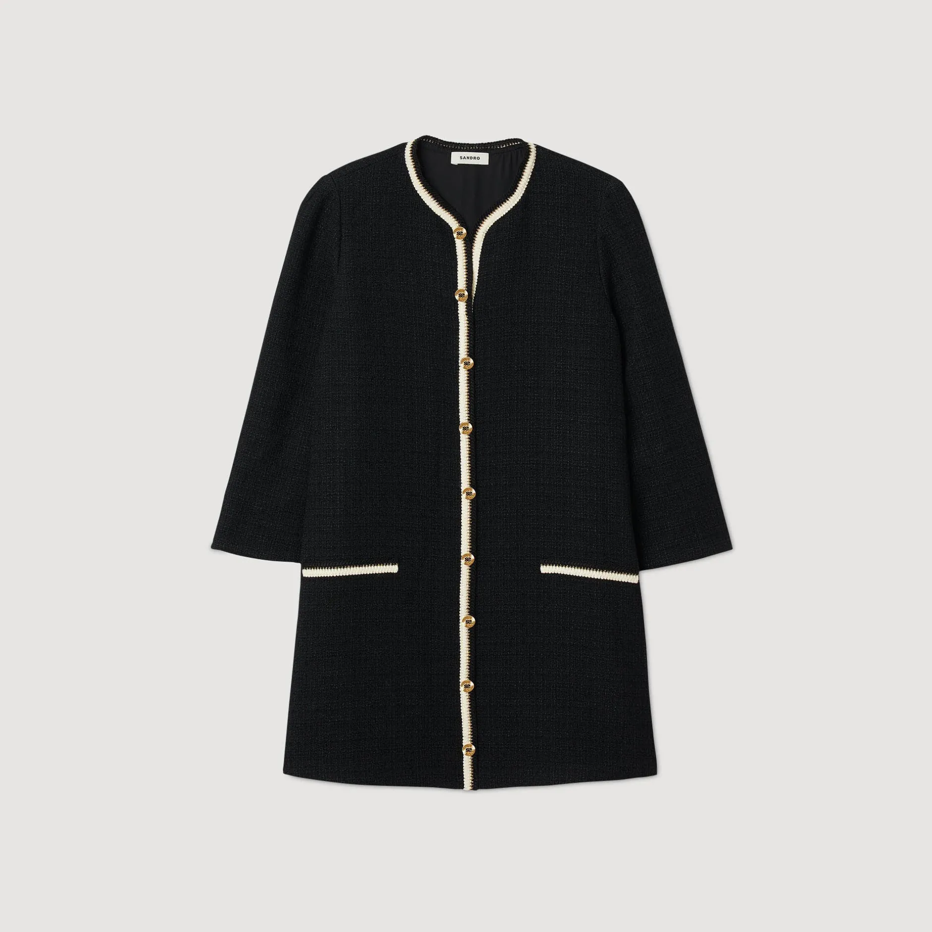 Femme SANDRO Robe En Tweed