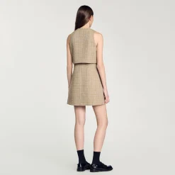 Femme SANDRO Robe En Tweed