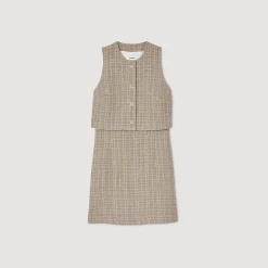 Femme SANDRO Robe En Tweed
