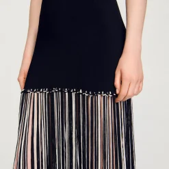 Femme SANDRO Robe Frangée