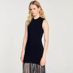 Femme SANDRO Robe Frangée