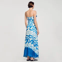 Femme SANDRO Robe Imprimée à Volants