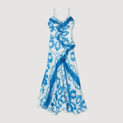 Femme SANDRO Robe Imprimée à Volants