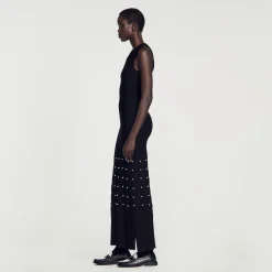 Femme SANDRO Robe Longue à Franges