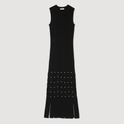 Femme SANDRO Robe Longue à Franges