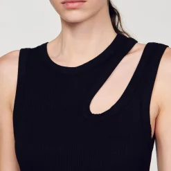 Femme SANDRO Robe Longue Bimatières