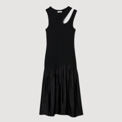 Femme SANDRO Robe Longue Bimatières