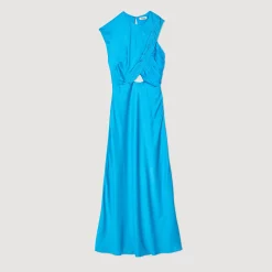 Femme SANDRO Robe Longue Drapée