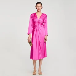Femme SANDRO Robe Longue Drapée