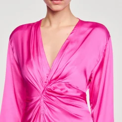 Femme SANDRO Robe Longue Drapée