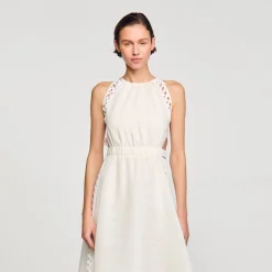 Femme SANDRO Robe Longue En Lin