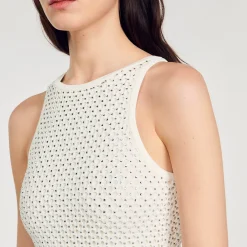 Femme SANDRO Robe Longue En Maille