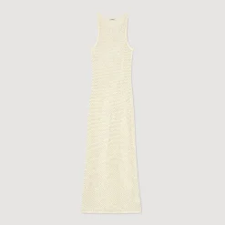 Femme SANDRO Robe Longue En Maille