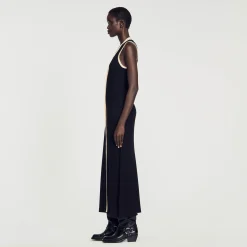 Femme SANDRO Robe Longue En Maille