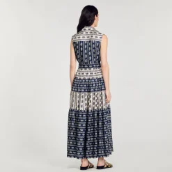 Femme SANDRO Robe Longue Imprimé Paisley