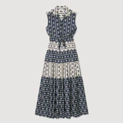 Femme SANDRO Robe Longue Imprimé Paisley