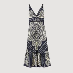 Femme SANDRO Robe Longue Imprimée