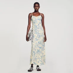 Femme SANDRO Robe Longue Imprimée