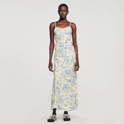 Femme SANDRO Robe Longue Imprimée