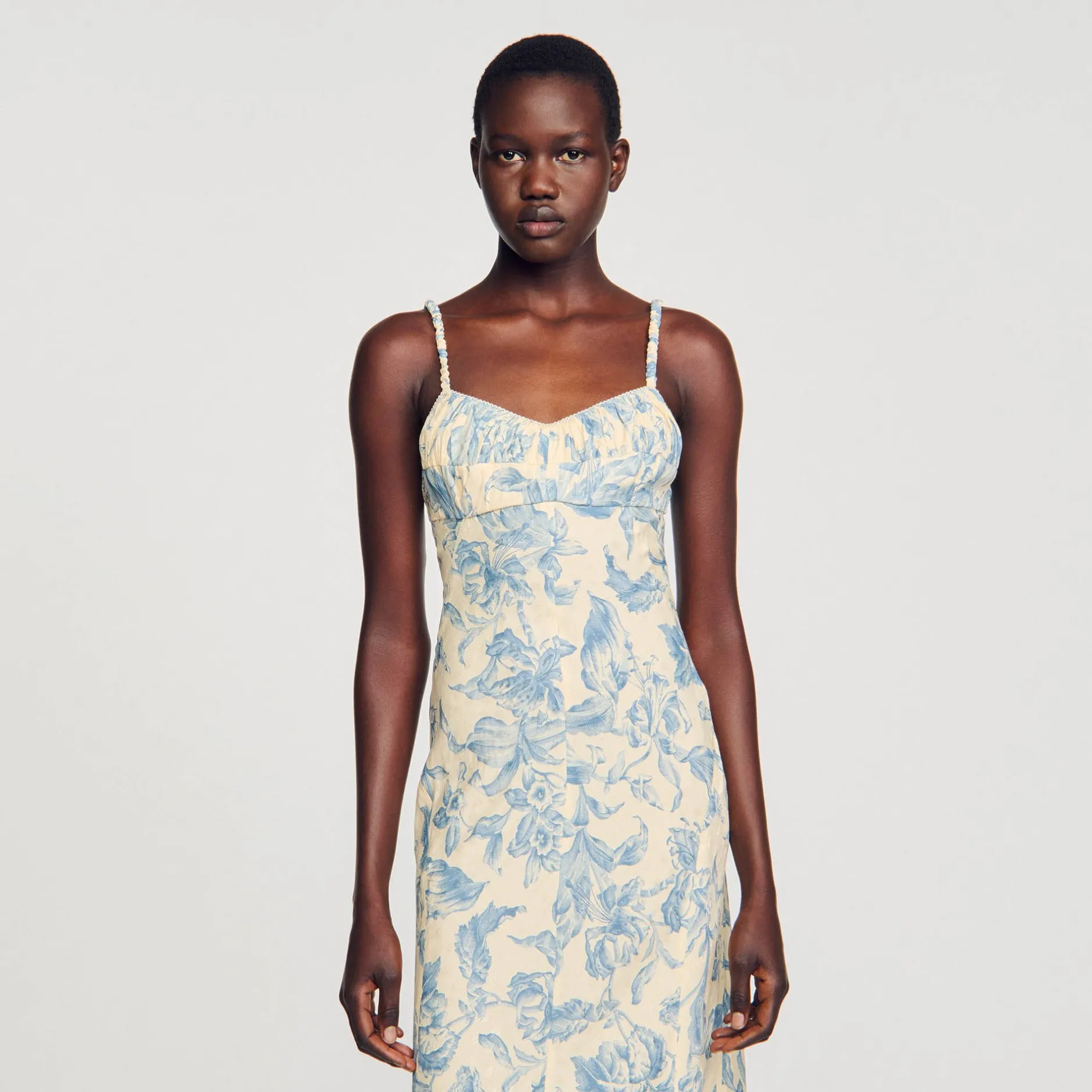 Femme SANDRO Robe Longue Imprimée