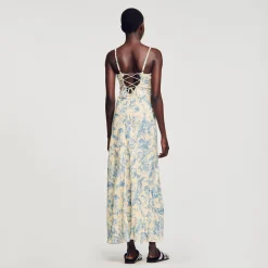 Femme SANDRO Robe Longue Imprimée