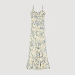 Femme SANDRO Robe Longue Imprimée