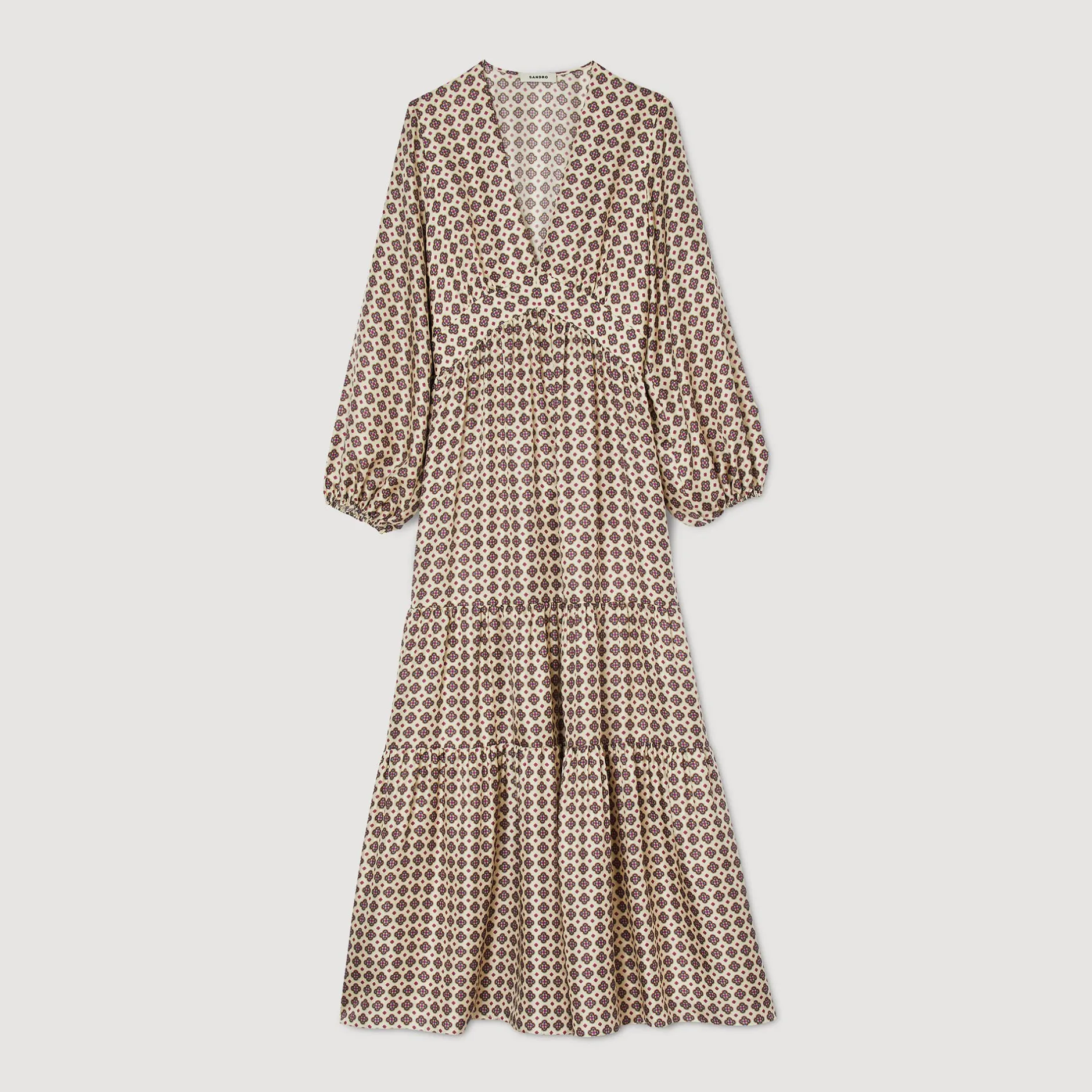 Femme SANDRO Robe Longue Imprimée