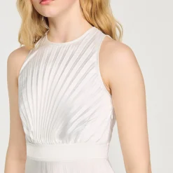 Femme SANDRO Robe Longue Plissée