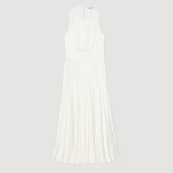 Femme SANDRO Robe Longue Plissée