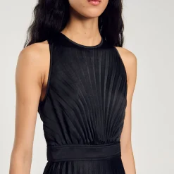Femme SANDRO Robe Longue Plissée