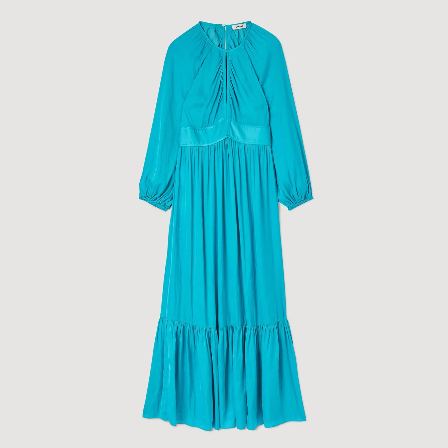 Femme SANDRO Robe Longue Satinée