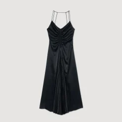 Femme SANDRO Robe Longue Satinée