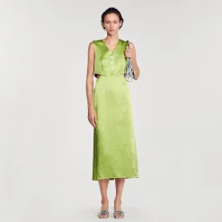 Femme SANDRO Robe Midi 2 En 1