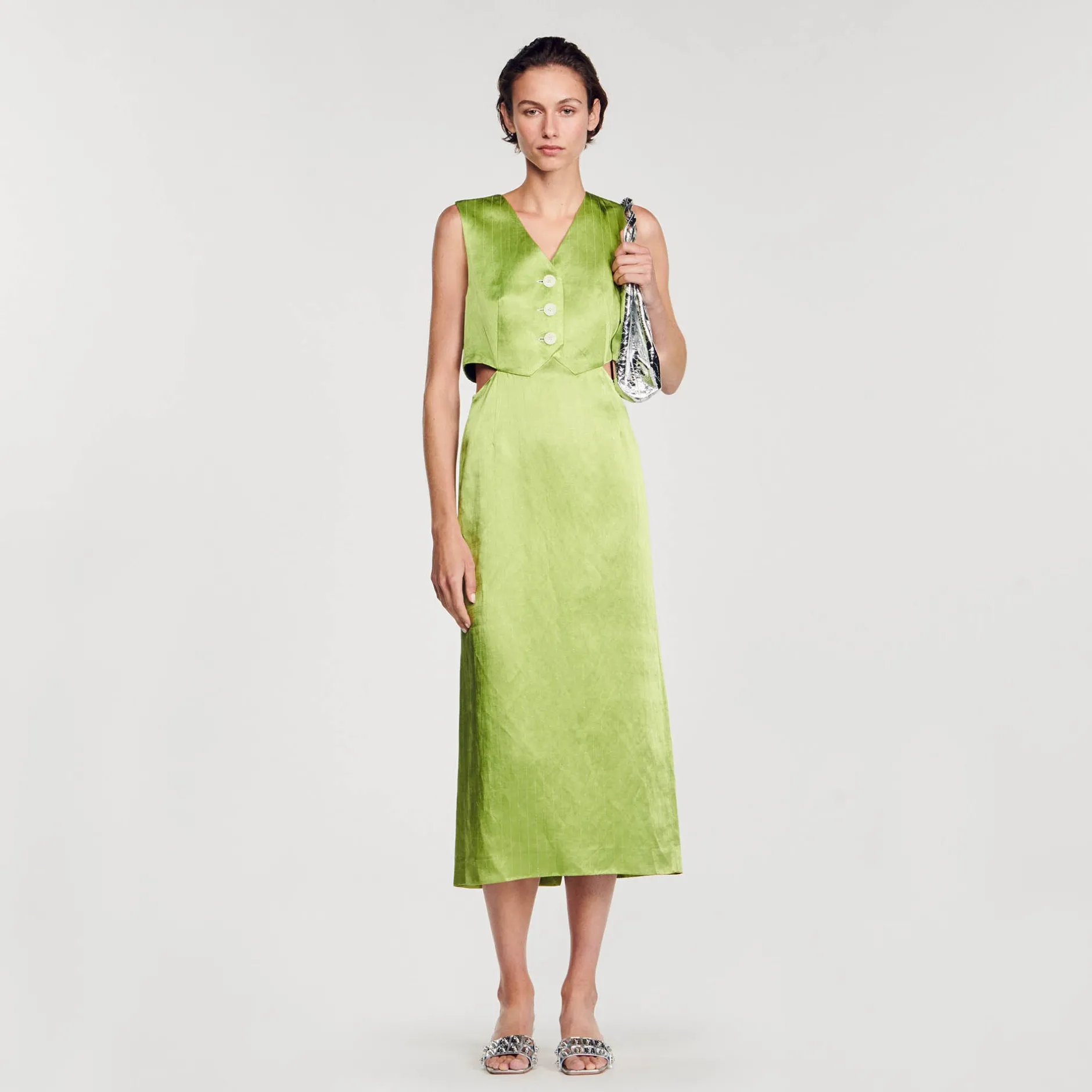 Femme SANDRO Robe Midi 2 En 1